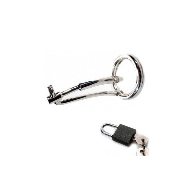 CINTURA CASTITA SEXY PER UOMO CON SONDA URETRA PLUG 2