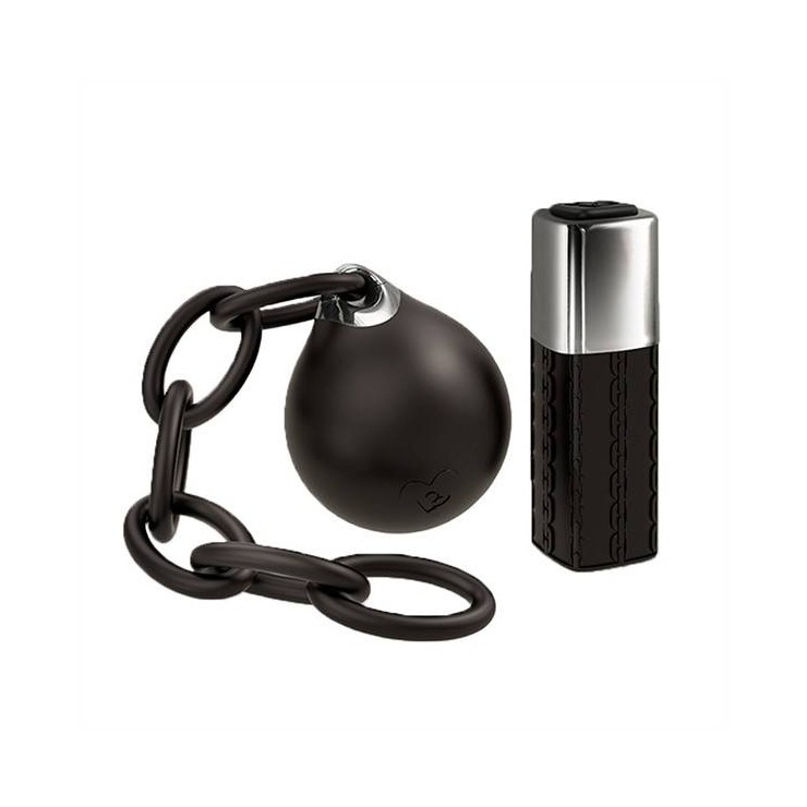 OVULETTO SEXY CON TELECOMANDO A DISTANZA E CARICABATTERIE BALL & CHAIN 10 VIBRAZIONI