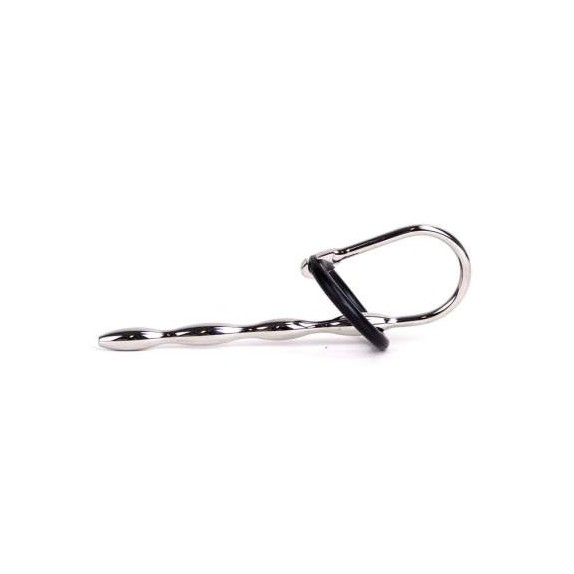 SONDA URETRALE IN ACCIAIO SEX TOY CON ANELLI