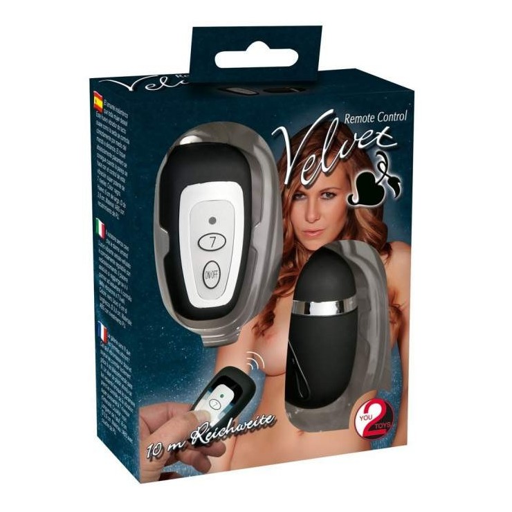 OVETTO VIBRANTE VELVET CON TELECOMANDO REMOTE CONTROL 2