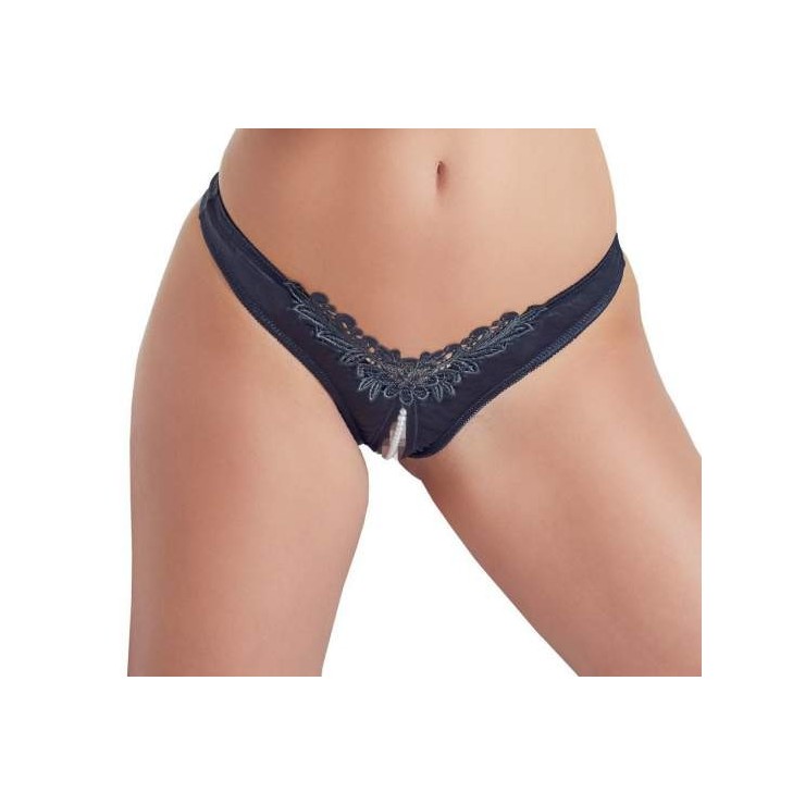 SLIP APERTO SEXY CON PERLE PER DONNA  2