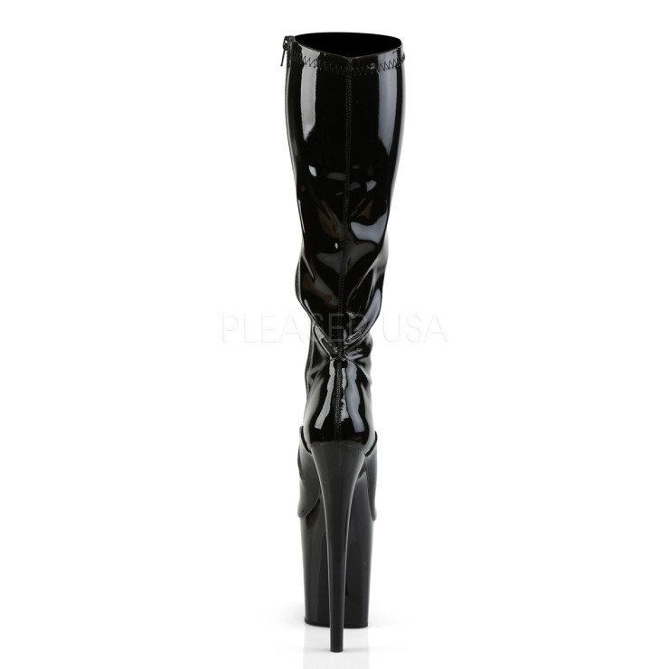 STIVALE SEXY IN VERNICE SEXY TACCO A SPILLO 20 CM PLEASER 2