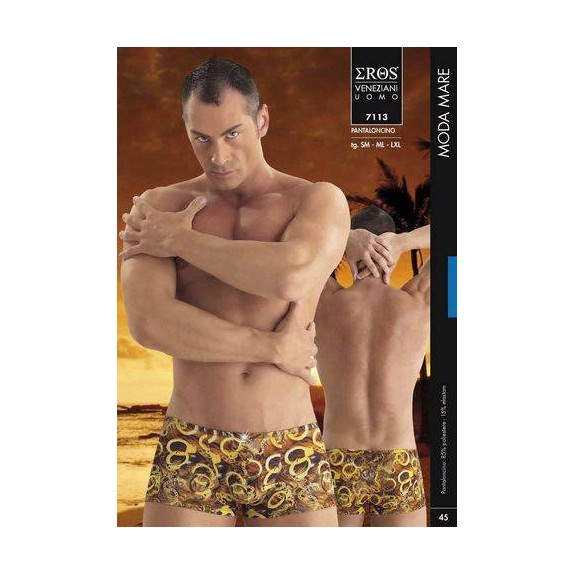 COSTUME BOXER MARE SEXY PER UOMO CON FANTASIA EROS VENEZIANI