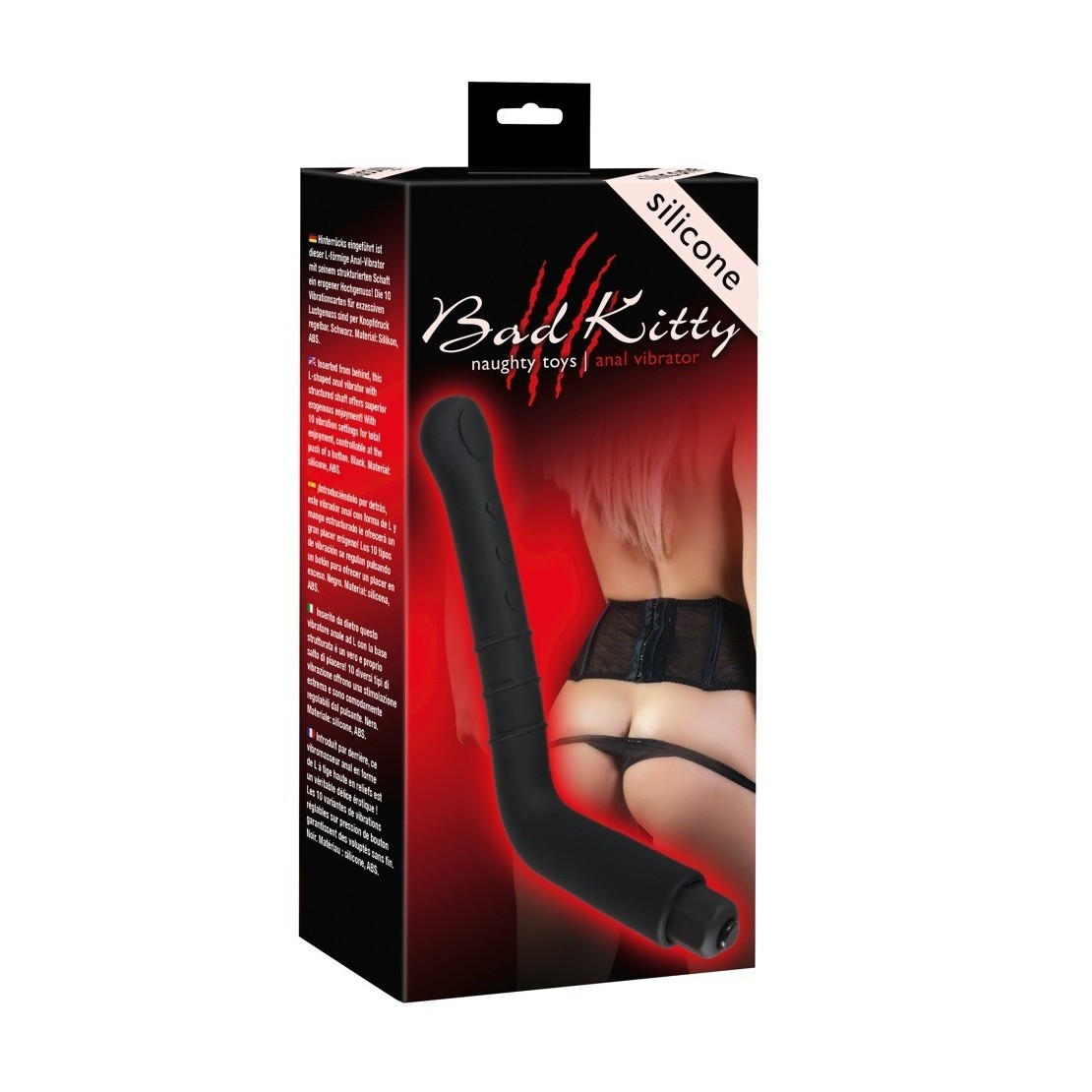 VIBRATORE ANALE FORMA AD L