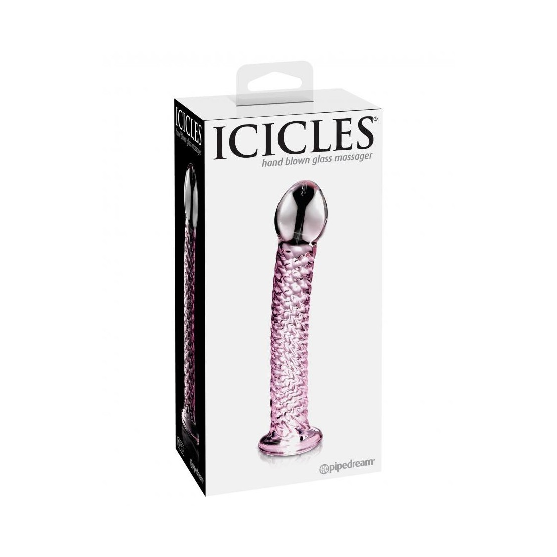  DILDO IN VETRO CON RILIEVI SEX TOY ICICLES No. 53