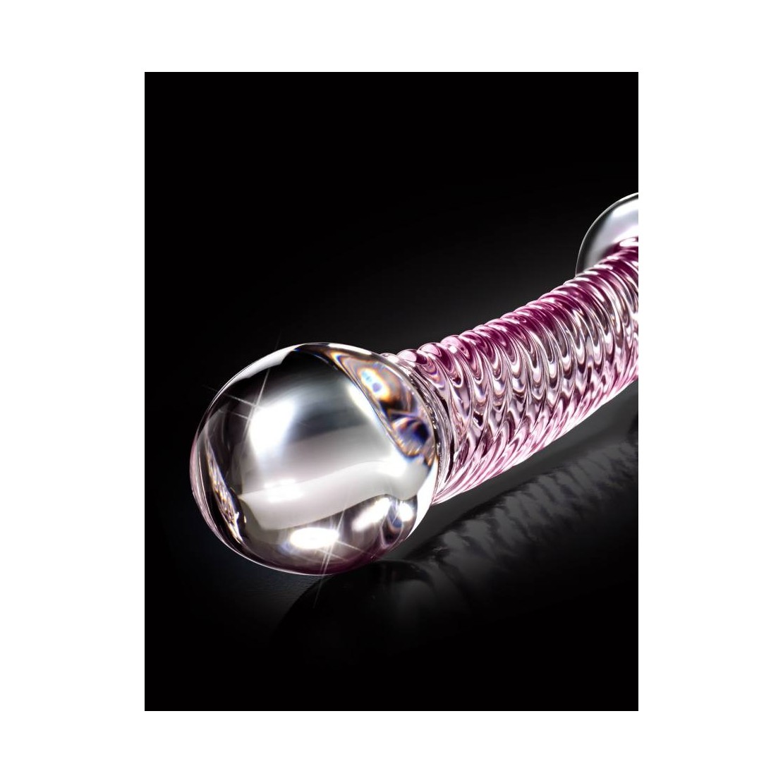  DILDO IN VETRO CON RILIEVI SEX TOY ICICLES No. 53