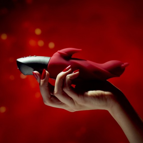 VIBRATORE RABBIT SEX TOY IN SILICONE DARLING DEVIL