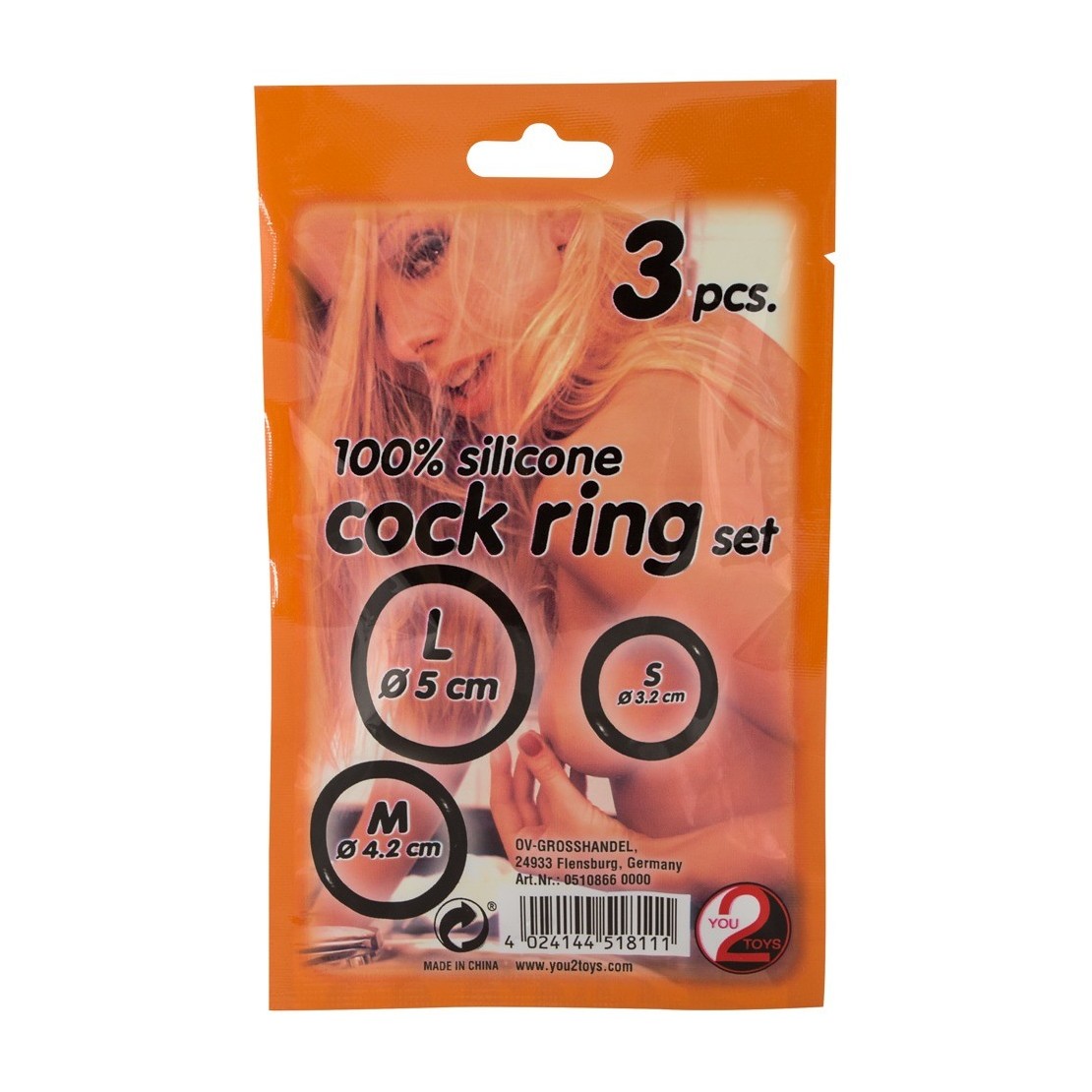 3 ANELLI PER PENE NERO