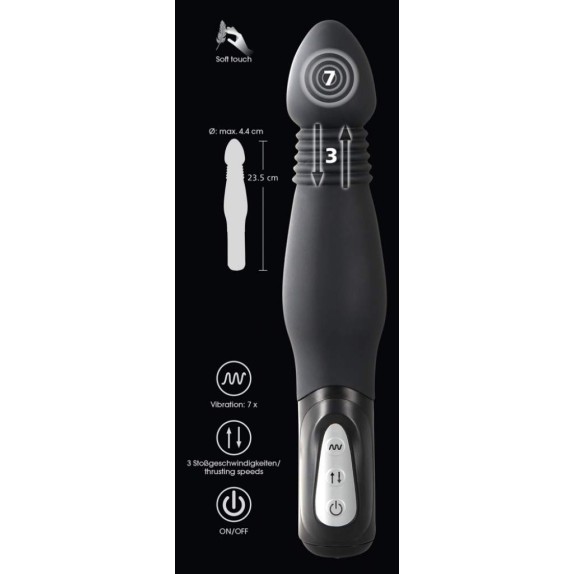 VIBRATORE ANALE SEX TOY CON MOVIMENTO VERTICALE
