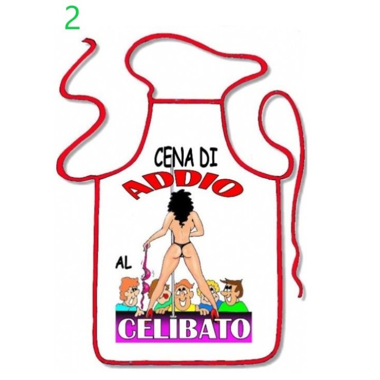 GREMBIULE SCHERZOSO SEXY ADDIO AL CELIBATO