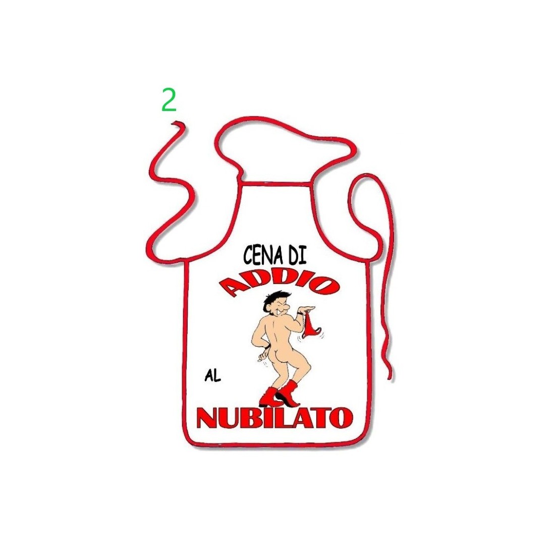 GREMBIULE SCHERZOSO SEXY ADDIO AL NUBILATO