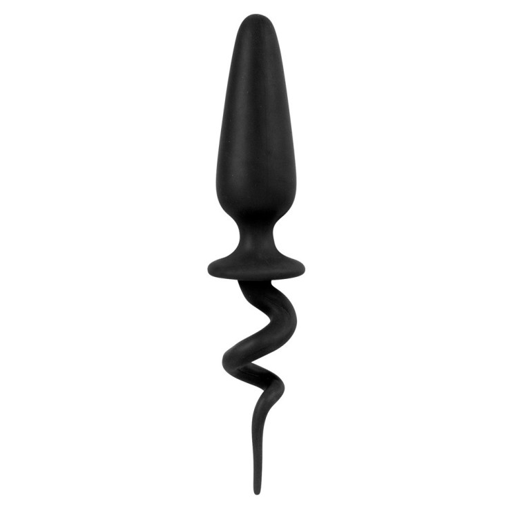 PLUG ANALE CON CODA ARRICCIATA SEX TOY IN SILICONE 2