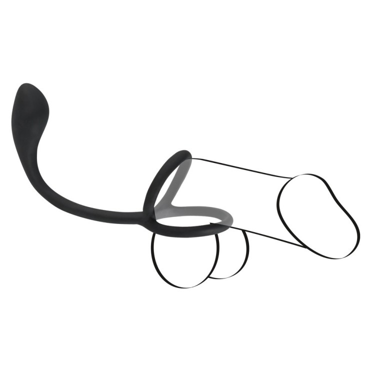 ANELLO DOPPIO PER PENE CON PLUG ANAL 2