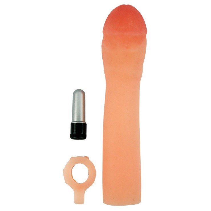 PROLUNGA FALLICA VIBRANTE PER PENE SEX TOY 21 CM. 2