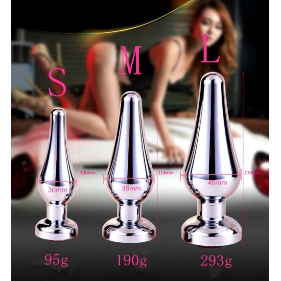 TAPPI ANALI IN ALLUMINIO CON GIOIELLO SEX TOYS VARIE MISURE