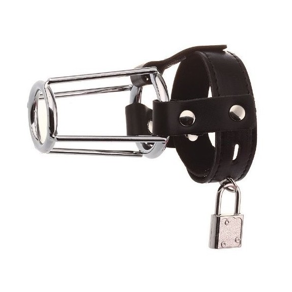 CINTURA DI CASTITA' IN PELLE E ACCIAIO STALLION GUARD