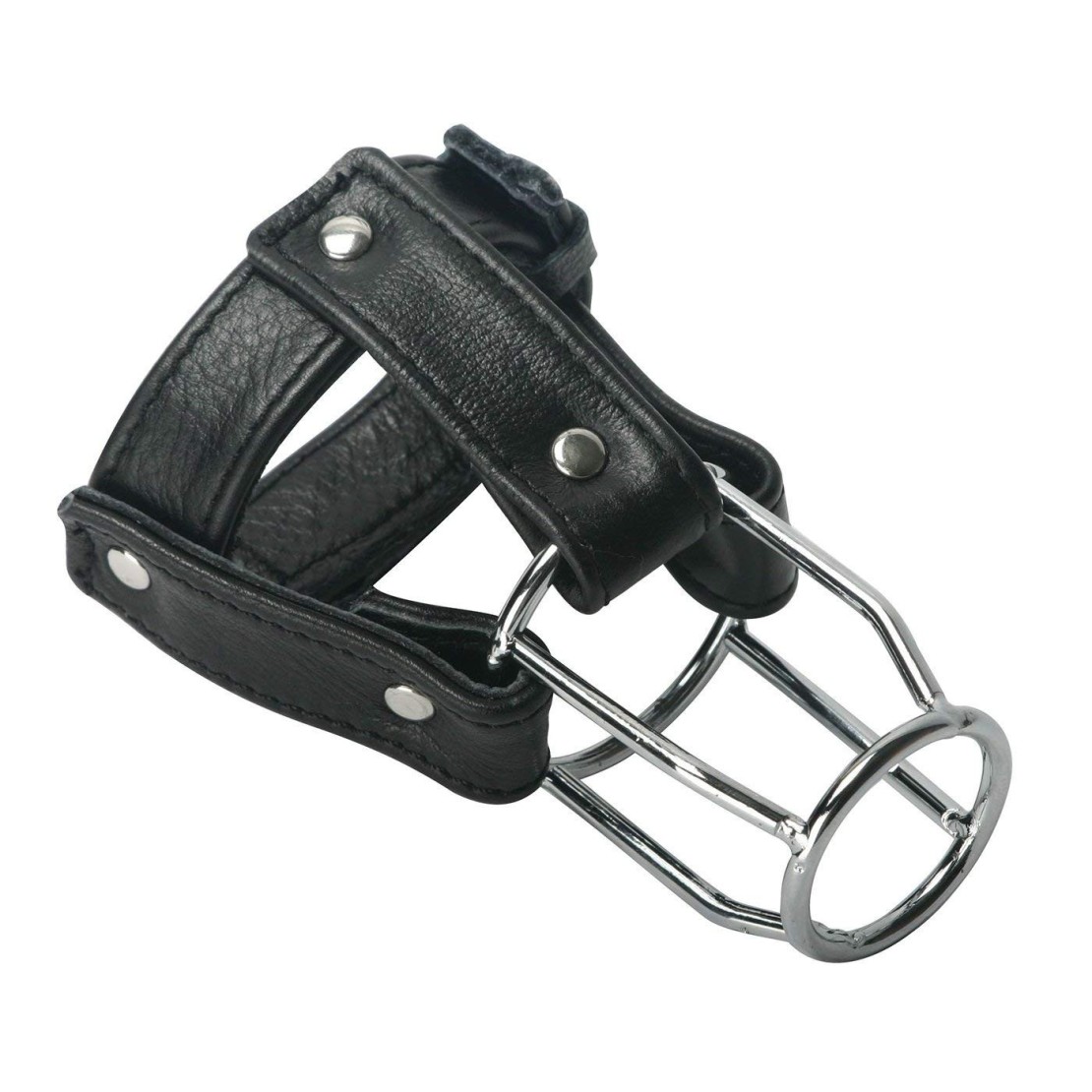 CINTURA DI CASTITA' IN PELLE E ACCIAIO STALLION GUARD