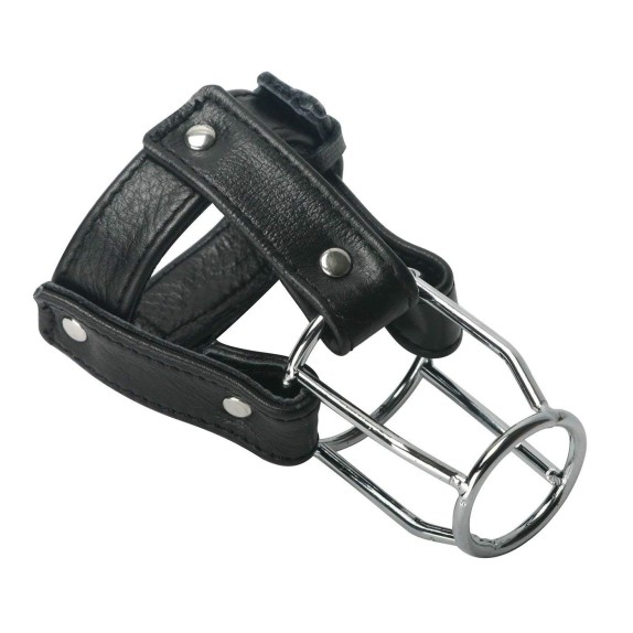 CINTURA DI CASTITA' IN PELLE E ACCIAIO STALLION GUARD