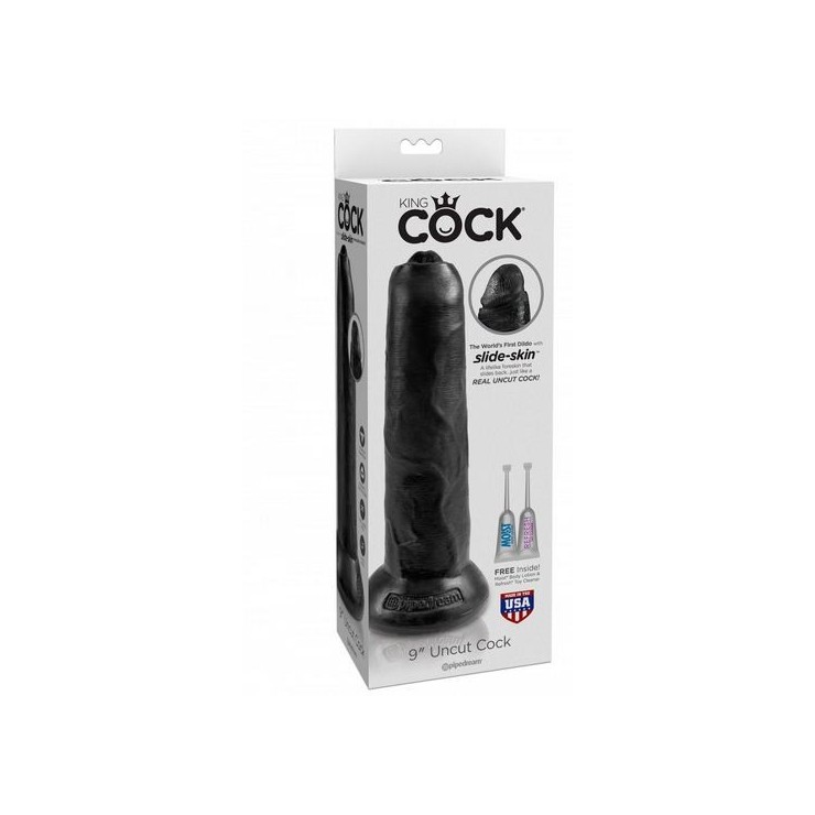 DILDO REALISTICO SEX TOY CON PELLE MOVIBILE 9 INCH UNCUT