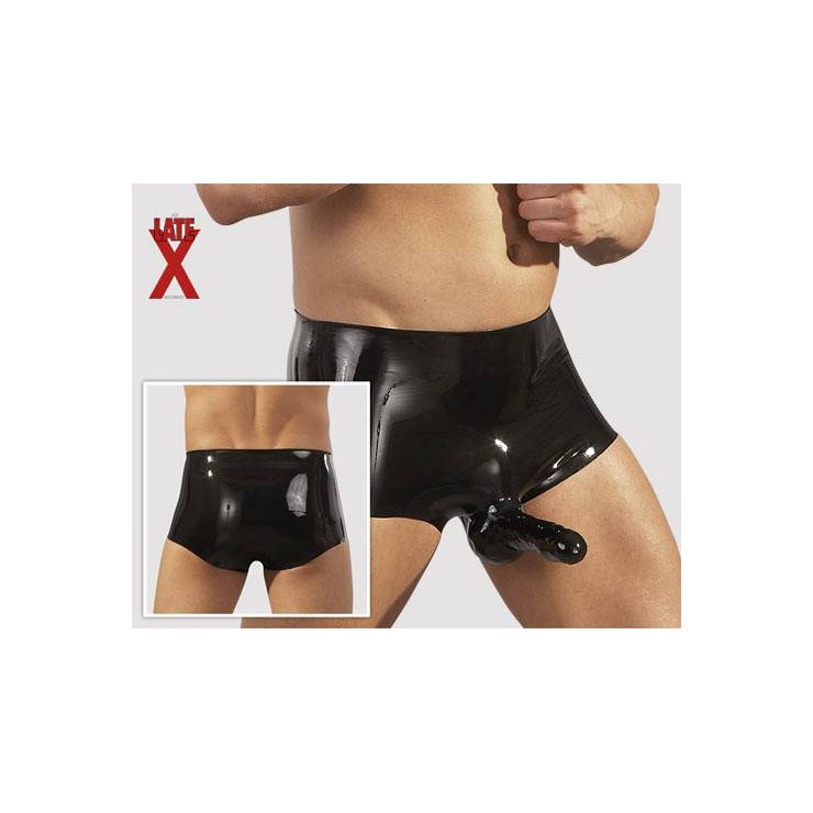 BOXER PER UOMO IN LATEX CON GUAINA DOVE INSERIRE IL PENE