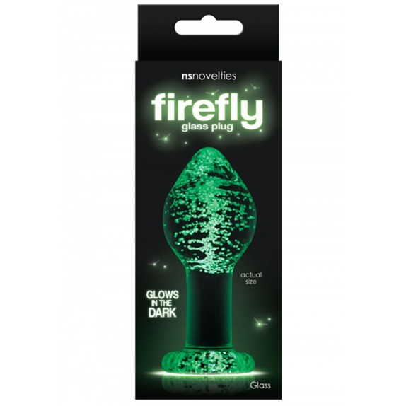 TAPPO ANALE IN VETRO FLUORESCENTE SEX TOY VARIE MISURE