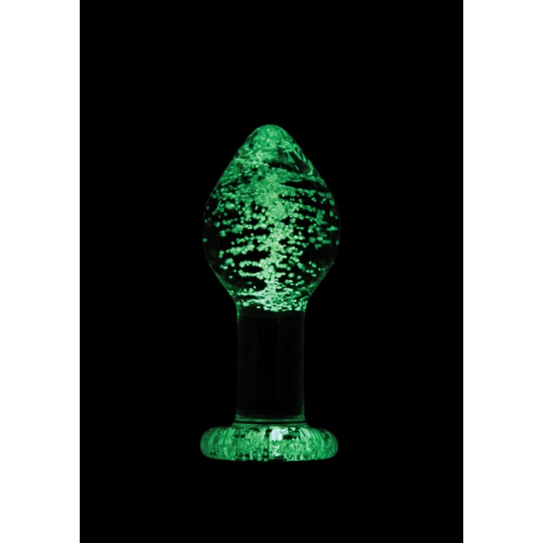 TAPPO ANALE IN VETRO FLUORESCENTE SEX TOY VARIE MISURE