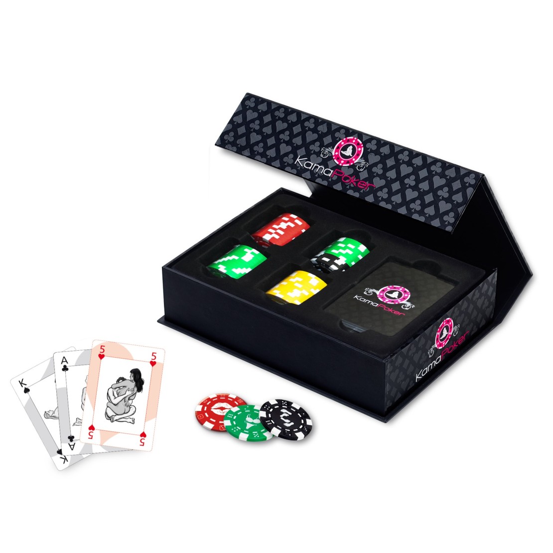 KAMAPOKER KIT PER POKER CON CARTE KAMASUTRA