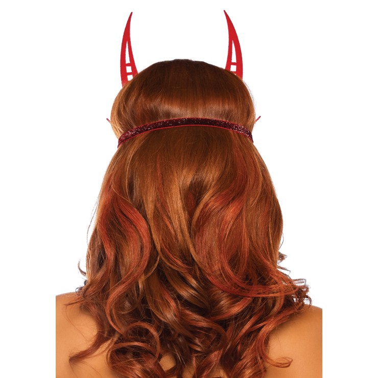 MASCHERA ROSSA GLITTERATA PER SEXY COSTUME DIAVOLO-DIAVOLESSA 2