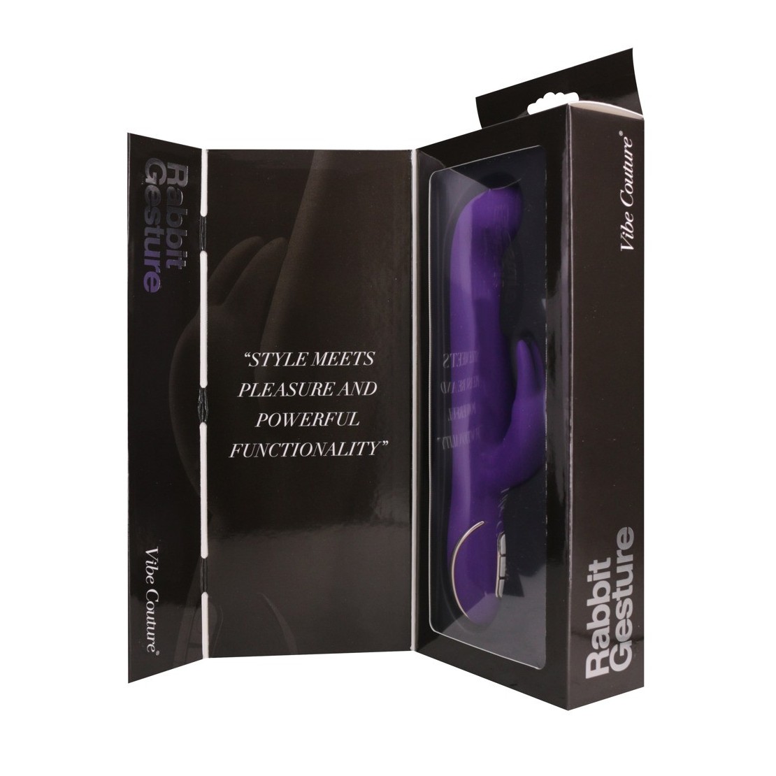 VIBRATORE RABBIT RICARICABILE SEX TOY IN SILICONE GESTURE