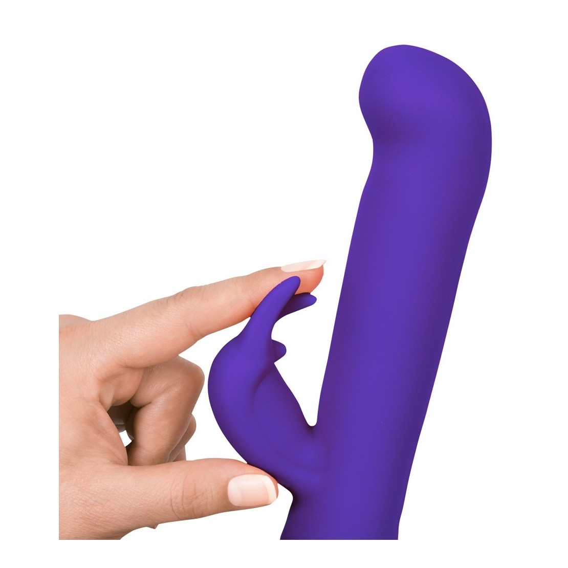 VIBRATORE RABBIT RICARICABILE SEX TOY IN SILICONE GESTURE
