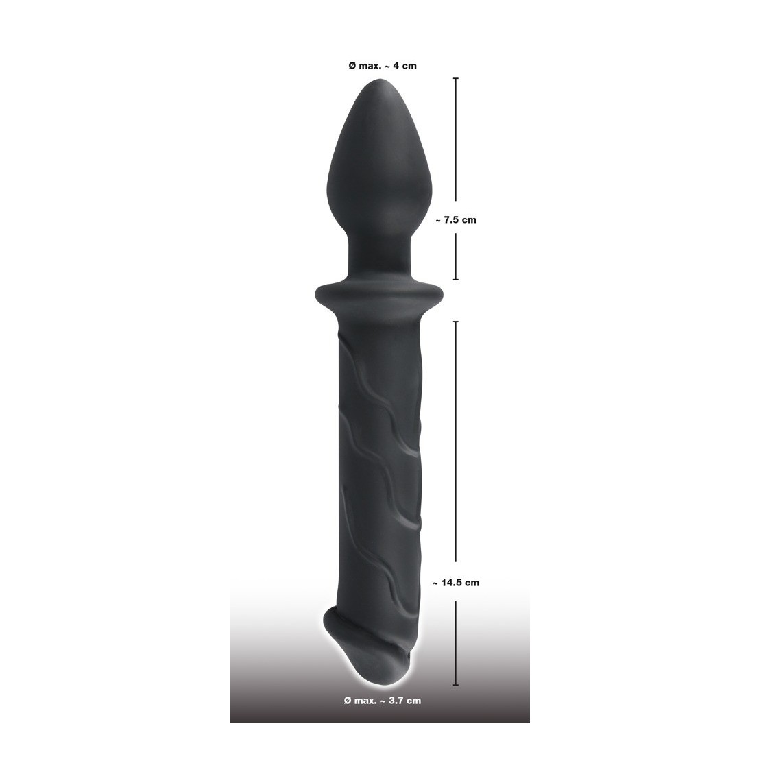 PLUG ANALE CON DILDO IN SILICONE SEX TOY DOPPIO