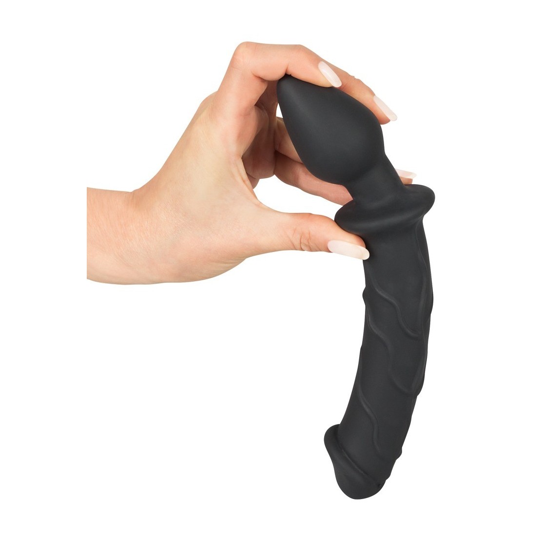 PLUG ANALE CON DILDO IN SILICONE SEX TOY DOPPIO