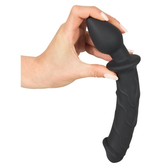 PLUG ANALE CON DILDO IN SILICONE SEX TOY DOPPIO