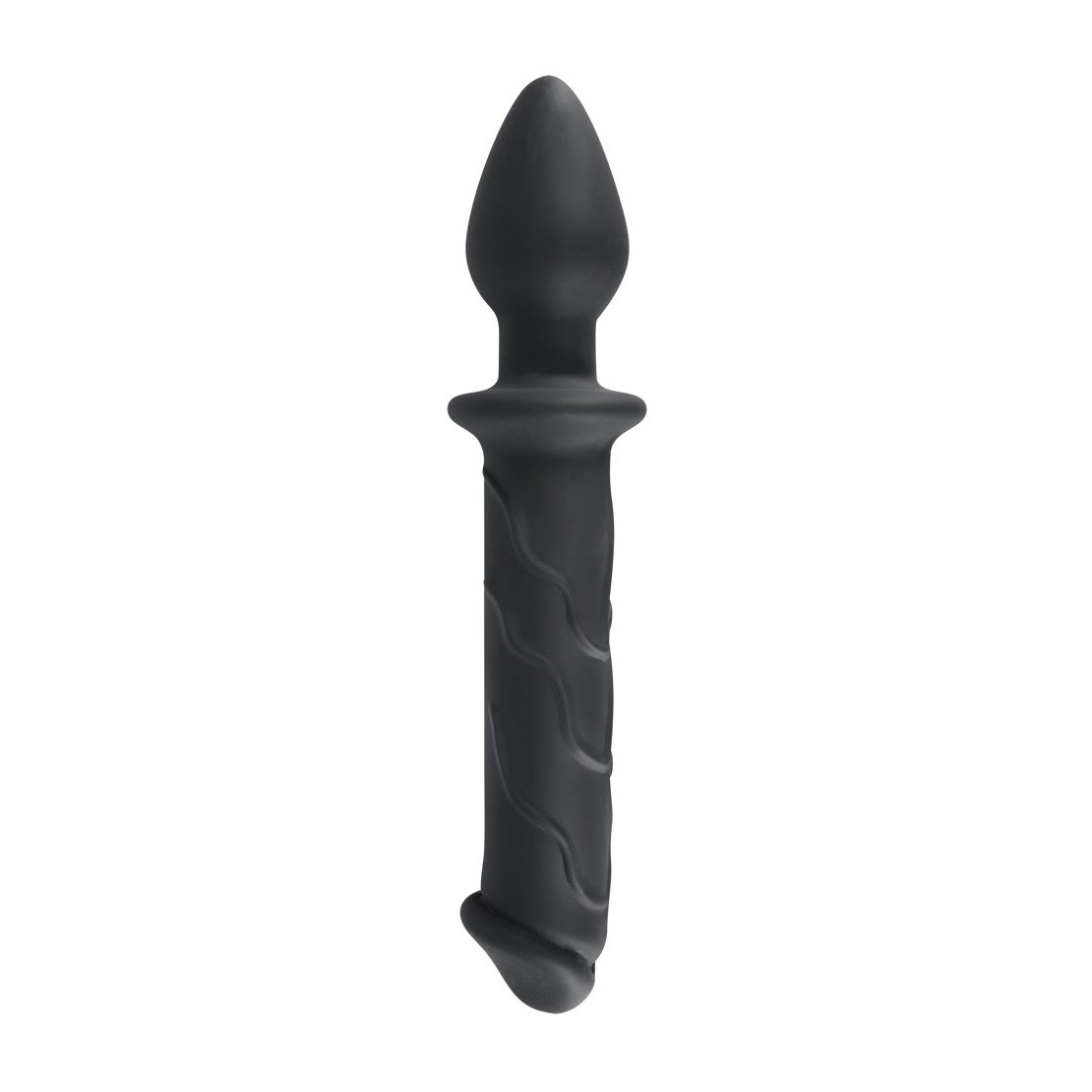 PLUG ANALE CON DILDO IN SILICONE SEX TOY DOPPIO