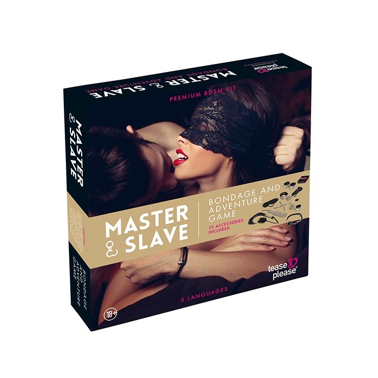 KIT SEXY PER LA COPPIA CON 13 ACCESSORI MASTER & SLAVE
