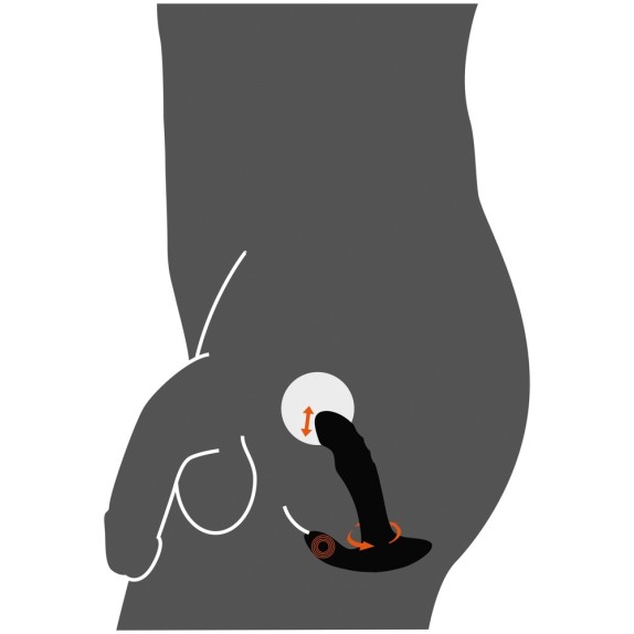 STIMOLATORE PROSTATICO VIBRANTE SEX TOY RICARICABILE