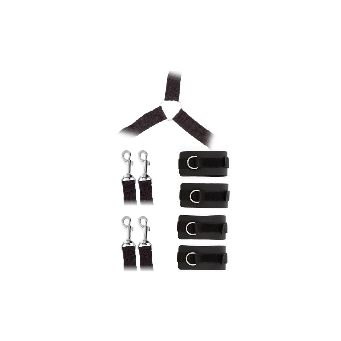 KIT BONDAGE REGOLABILE PER IL LETTO PER GIOCHI...