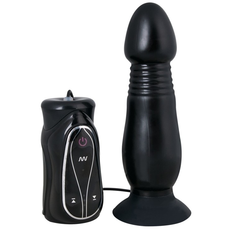 TAPPO ANALE-PLUG VIBRANTE CHE SPINGE SEX TOY CON VENTOSA