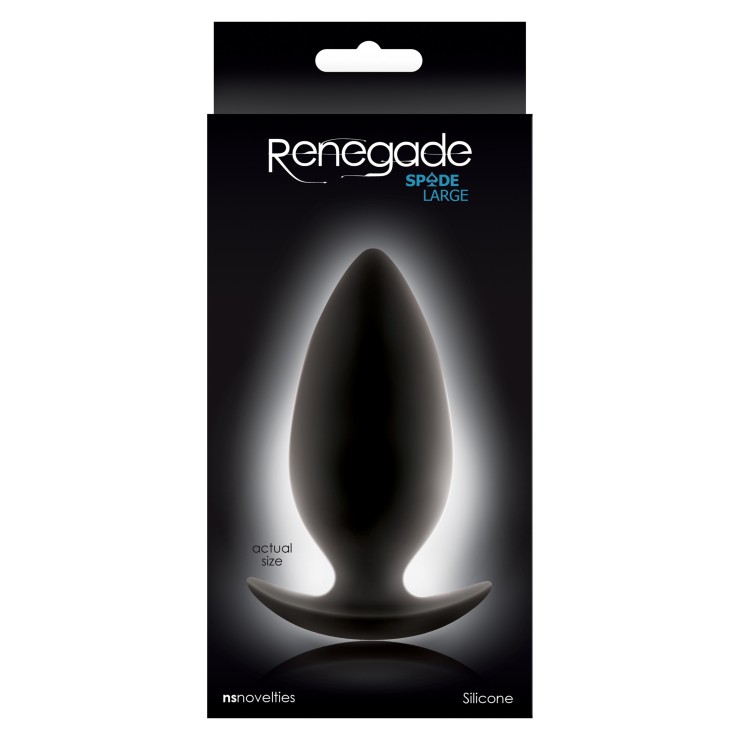 TAPPO-PLUG ANALE IN SILICONE SEX TOY RENEGADE SPADE LARGE 2