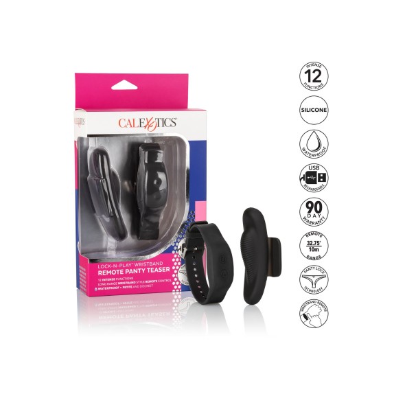 VIBRATORE CLITORIDEO PER SLIP CON TELECOMANDO DA POLSO SEX TOY PER DONNA