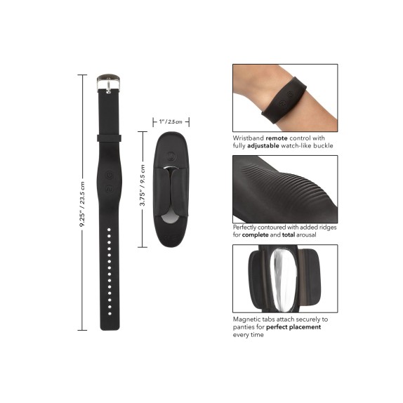 VIBRATORE CLITORIDEO PER SLIP CON TELECOMANDO DA POLSO SEX TOY PER DONNA