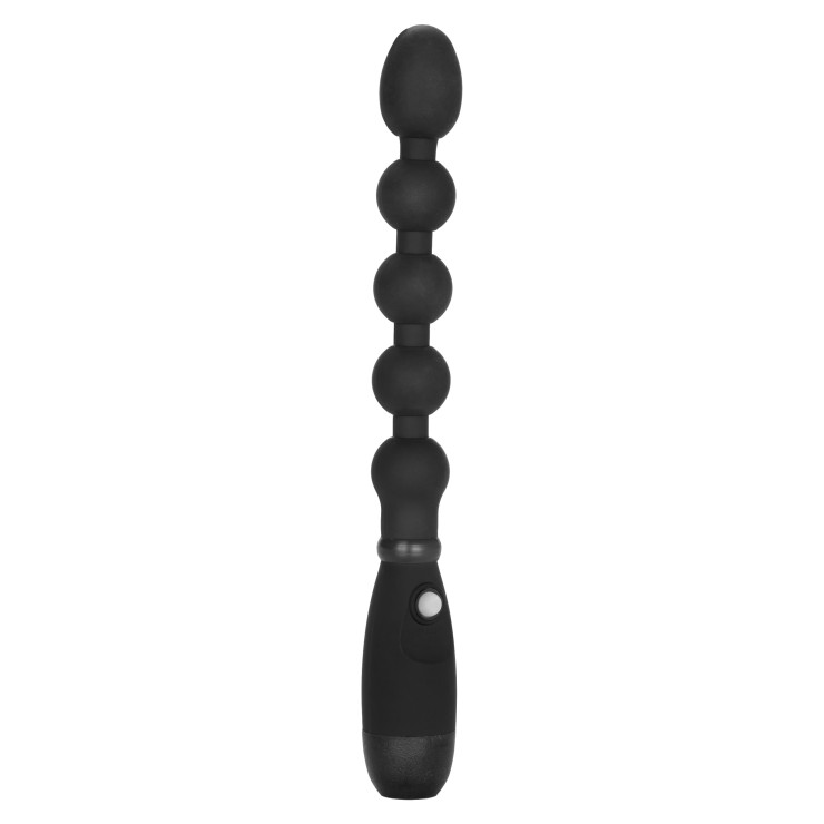FILA DI PALLINE ANALI VIBRANTI IN SILICONE FLESSIBILE SEX...