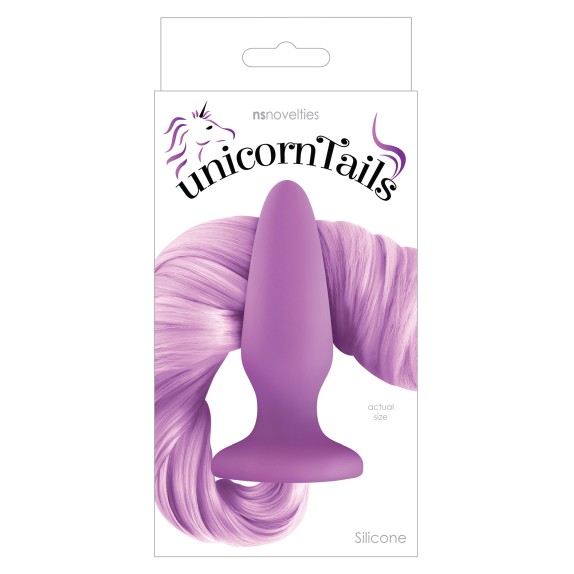 TAPPO-PLUG ANALE IN SILICONE CON CODA UNICORN TAILS
