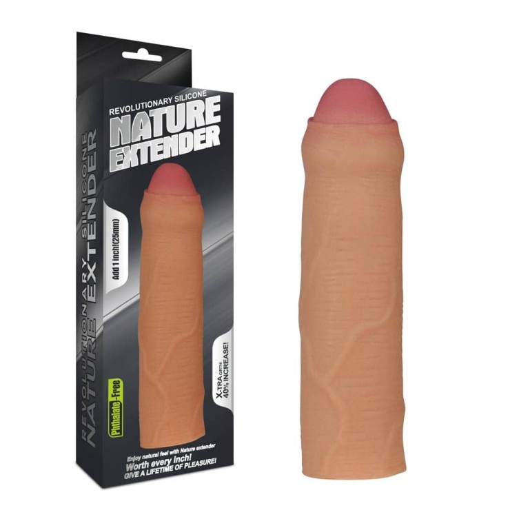 PROLUNGA PER PENE REALISTICA UNCUT REGOLABILE NATURE...