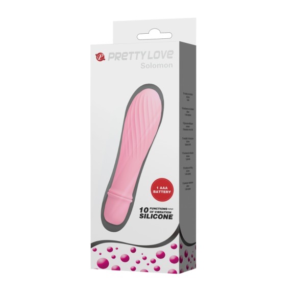 MINI VIBRATORE IN SILICONE CON RILIEVI SEX TOY SOLOMON