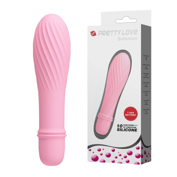 MINI VIBRATORE IN SILICONE CON RILIEVI SEX TOY SOLOMON