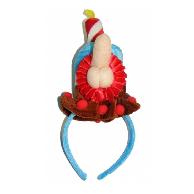 CERCHIETTO COMPLEANNO PER LEI IN PELUCHE CON PISELLO...