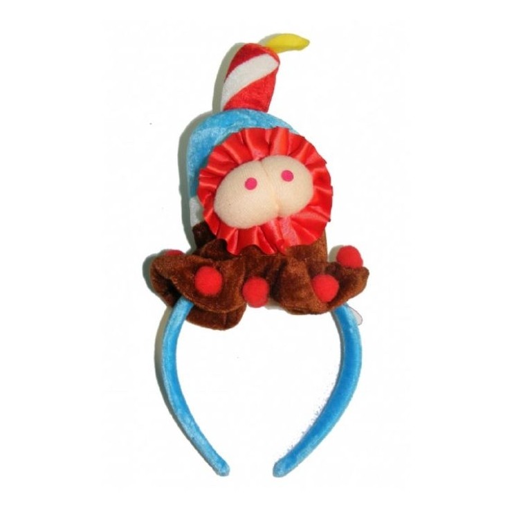 CERCHIETTO DI COMPLEANNO PER LUI CON TETTE IN PELUCHE...