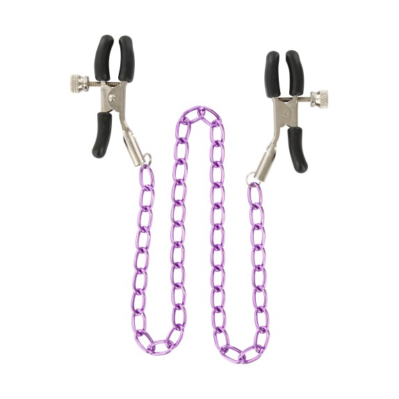 PINZETTE UNISEX PER CAPEZZOLI SEX TOY CON CATENA