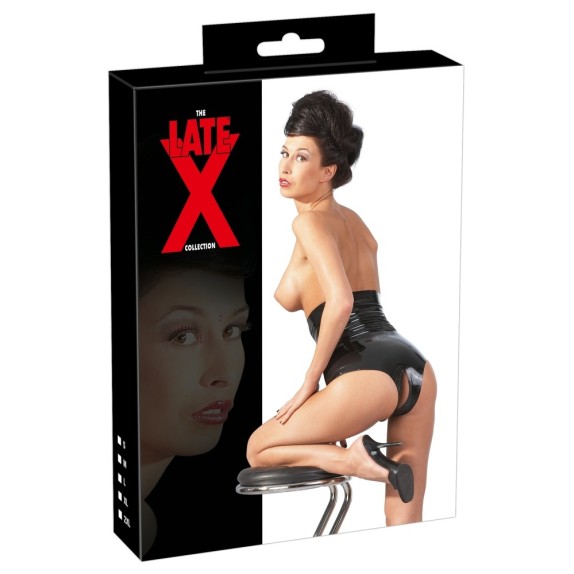 STRINGIVITA IN LATEX CON SLIP APERTO TAILLENSLIP